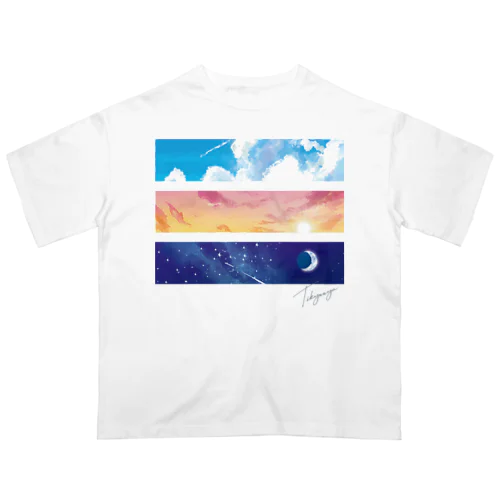 空図鑑(ロゴ入り) オーバーサイズTシャツ