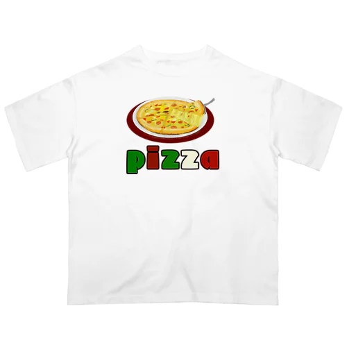 pizza好き オーバーサイズTシャツ