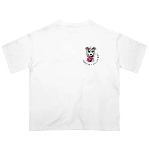 Chinese Crested Dog オーバーサイズTシャツ
