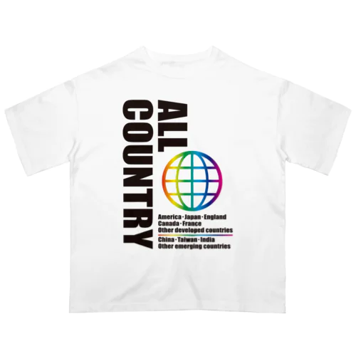 オールカントリー オーバーサイズTシャツ