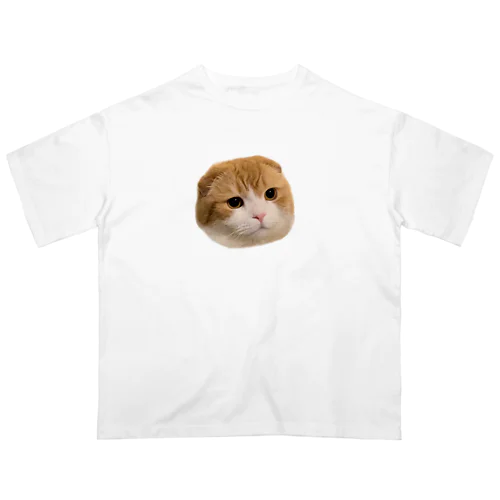 丸顔のねこ オーバーサイズTシャツ