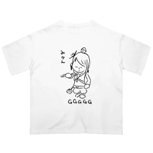 GGGGG ファンアート　みかん オーバーサイズTシャツ