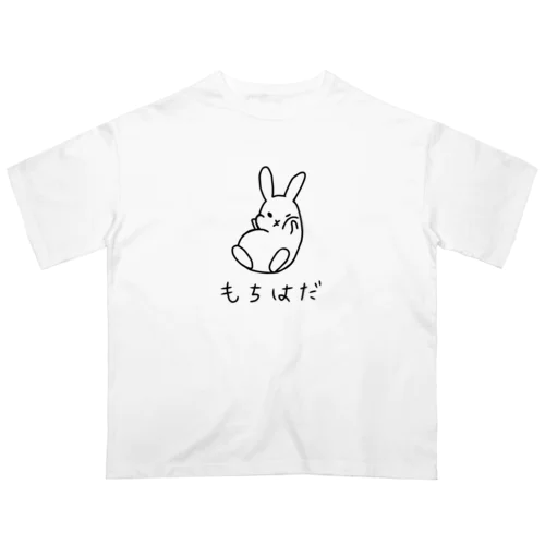 もちはだ　黒 オーバーサイズTシャツ