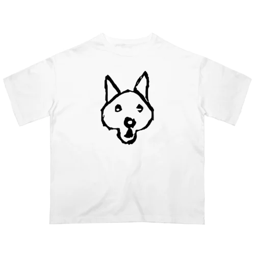 びっくりした犬 Oversized T-Shirt