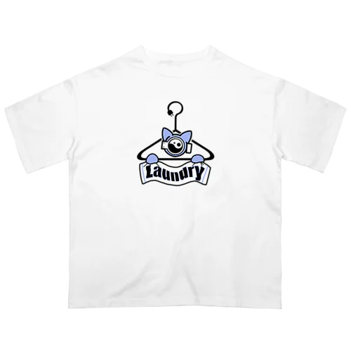 laundry cat(そらいろ) オーバーサイズTシャツ