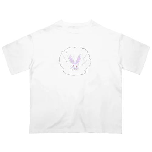 貝がらと、ネコうさ🐰 Oversized T-Shirt