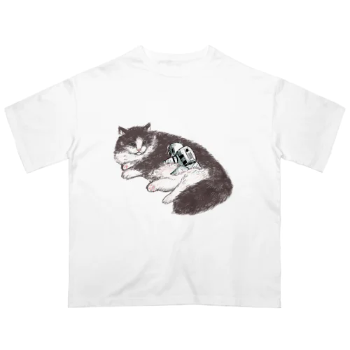 オブジェクト「猫」 オーバーサイズTシャツ