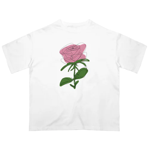 my ROSE ピンク Oversized T-Shirt