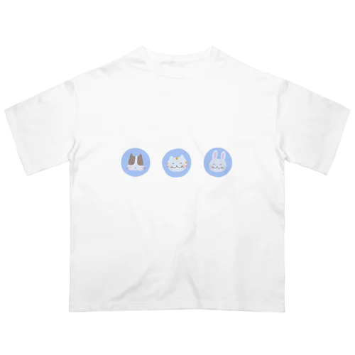 キュートな仲良しトリオ(水玉) オーバーサイズTシャツ