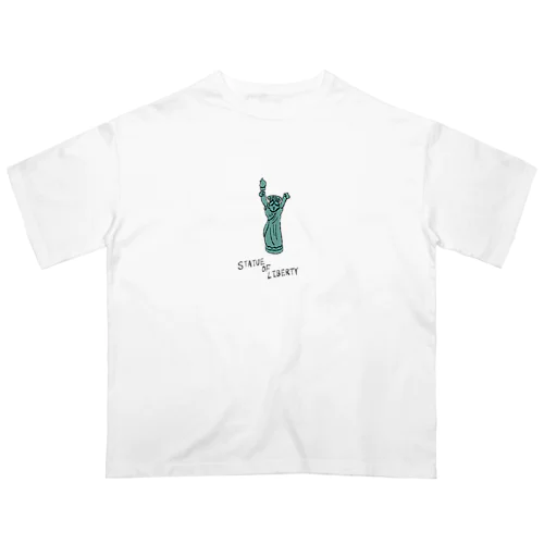 STATUE OF LIBERTY_透明 Oversized T-Shirt