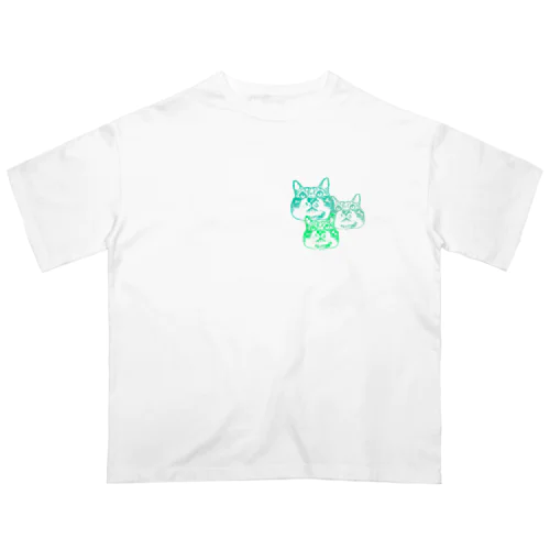 愛猫大福 オーバーサイズTシャツ