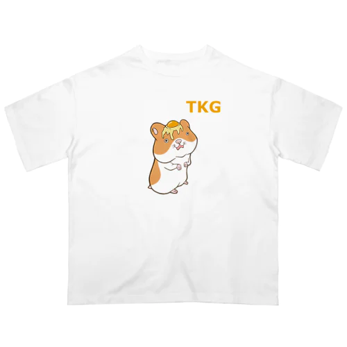 卵かけゴールデンハムスター オーバーサイズTシャツ