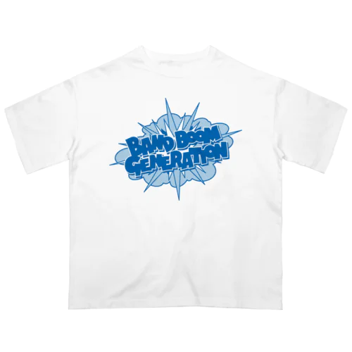 バンドブーム世代（青） Oversized T-Shirt