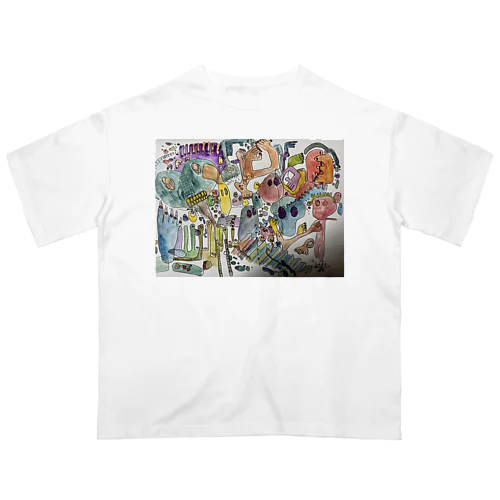 ガイコツフェスティバル Oversized T-Shirt