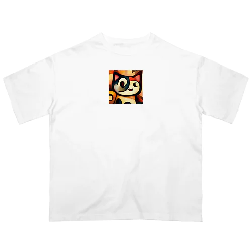 Mysterious Cat オーバーサイズTシャツ