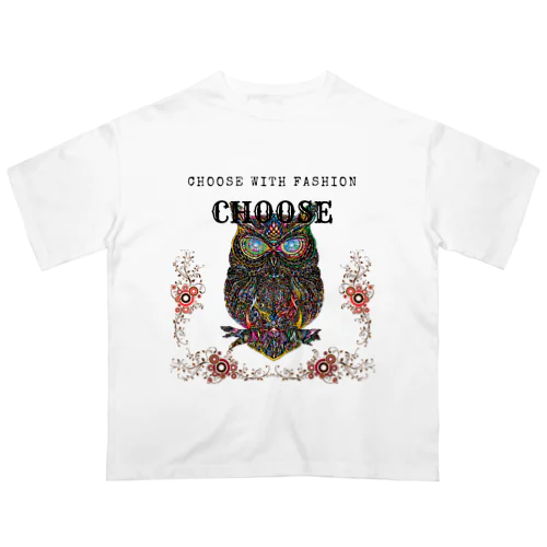 フクロウ Choose オーバーサイズTシャツ