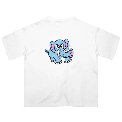 0001・青いぞうさん（じゅうにブランド） オーバーサイズTシャツ