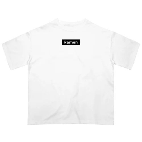 RAMEN(ボックスロゴ・黒) 　らーめん_ラーメン🍜 オーバーサイズTシャツ