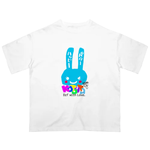 ハッピーウサギちゃん Oversized T-Shirt