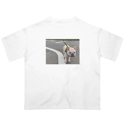 歩行拒否犬 オーバーサイズTシャツ