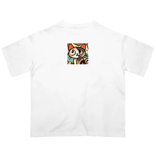 Mysterious Cat オーバーサイズTシャツ