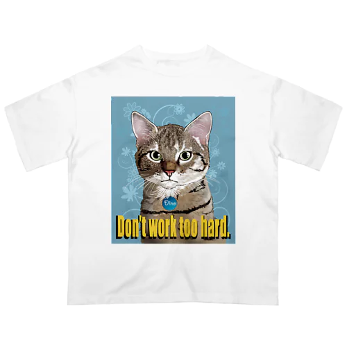 ねこのひとこと ( Dino ) オーバーサイズTシャツ