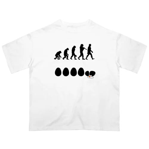 [ TAMAGOBITO ] NOT EVOLVE OS T-sh① Oversized T-Shirt