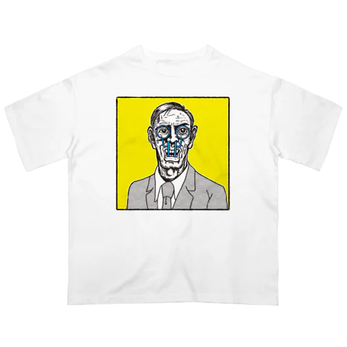 おじさんのメガネ革命（カラー）2 オーバーサイズTシャツ