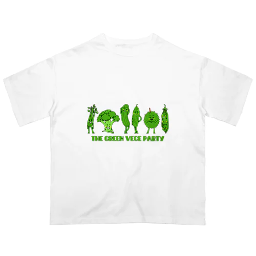 GREEN VEGE PARTY Oversized T-Shirt