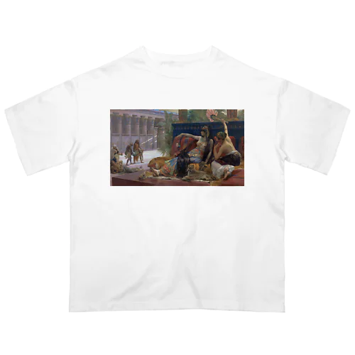 死刑囚に毒を試すクレオパトラ / Cleopatra Testing Poisons on Condemned Prisoners Oversized T-Shirt