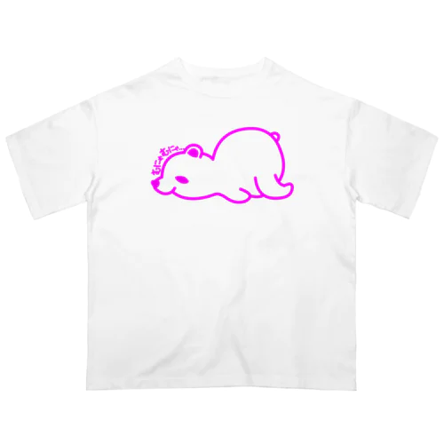 ねむねむZOO　くまM Oversized T-Shirt