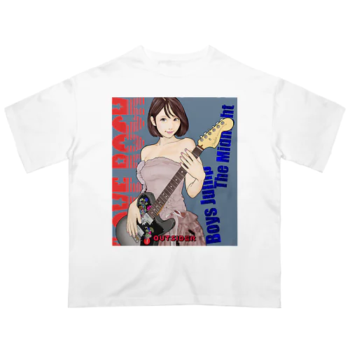 ギター少女 03 （みく） オーバーサイズTシャツ