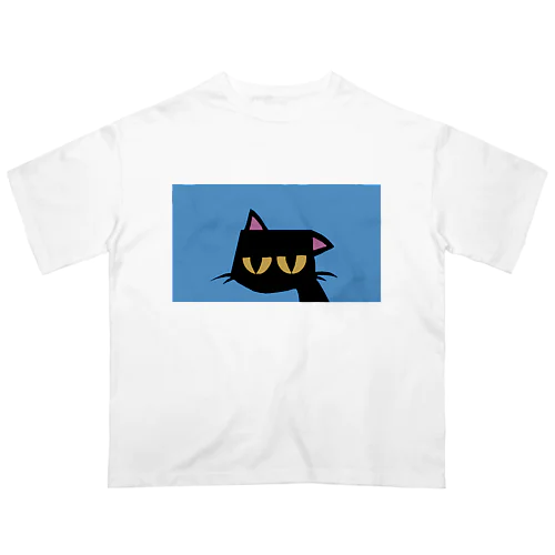 タレねこ　ブルー オーバーサイズTシャツ