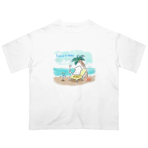 「バカンスを楽しみましょう」 オーバーサイズTシャツ