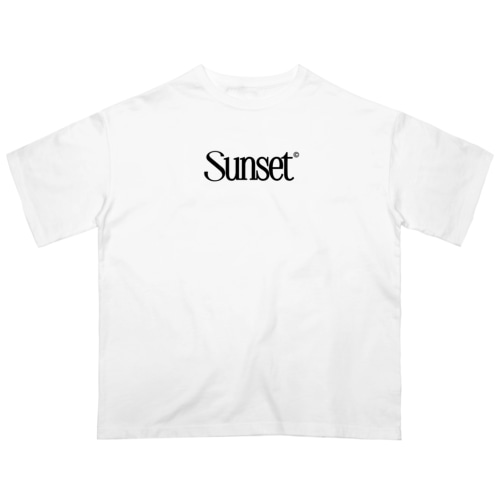 Sunset T-shirt White Oversized T-Shirt