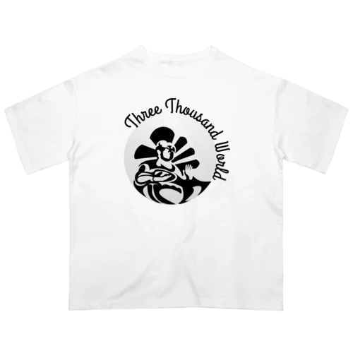 三千世界h.t.（黒） オーバーサイズTシャツ