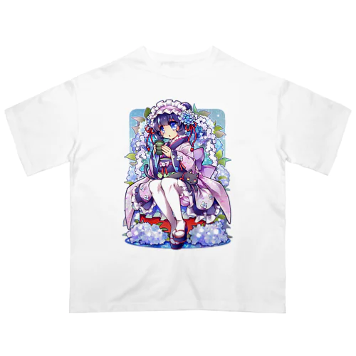 君は紫陽花-Ms.Hydrangea☂️ - A オーバーサイズTシャツ