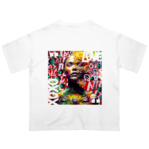 RyoKonishiの世界 LOVE AND CHAIN-1 オーバーサイズTシャツ