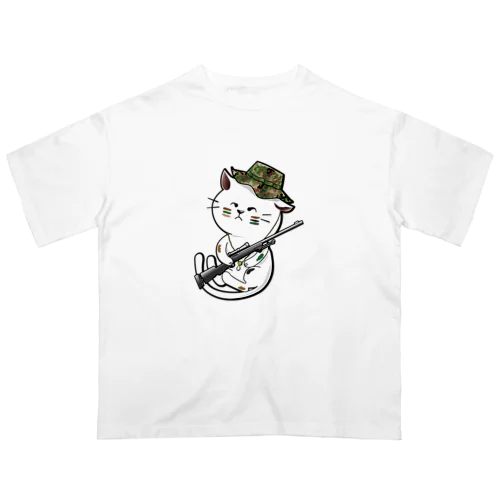 家猫スナイパー Oversized T-Shirt