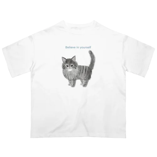 ノルウェージャンフォレストキャットのノエル Oversized T-Shirt