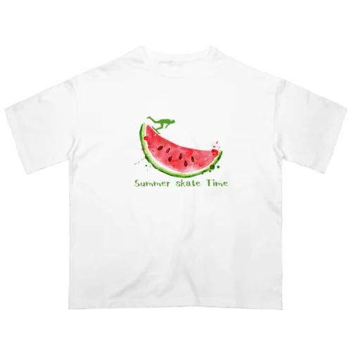 夏といえば西瓜とスケーター オーバーサイズTシャツ