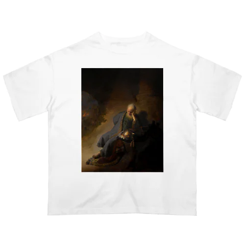 エルサレムの滅亡を嘆くエレミヤ /  Jeremiah Lamenting the Destruction of Jerusalem Oversized T-Shirt