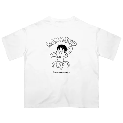 BANASUP WHITE オーバーサイズTシャツ