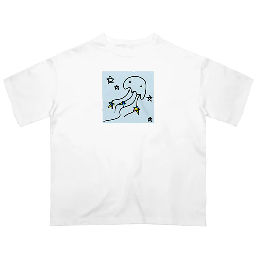 天の川のクラゲ Oversized T-Shirt