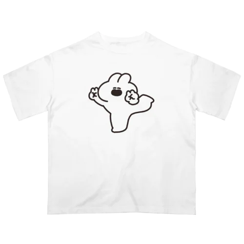 ダブルピースうさちゃん オーバーサイズTシャツ