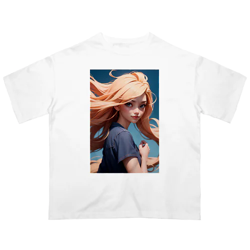 flowing hair オーバーサイズTシャツ