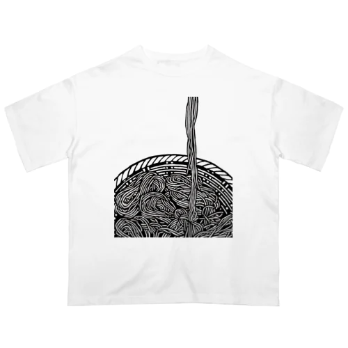 蕎麦｜小倉染色図案工房 オーバーサイズTシャツ