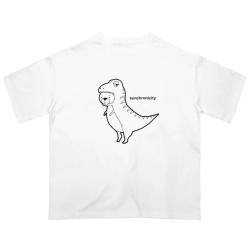 恐竜くまのシンクロニシティ オーバーサイズTシャツ