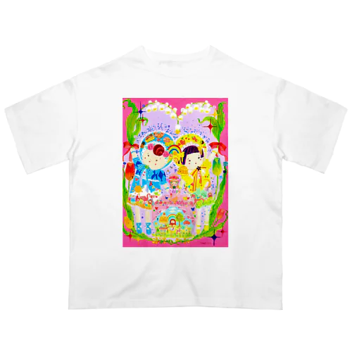 文化ちゃんとフランス姫 オーバーサイズTシャツ