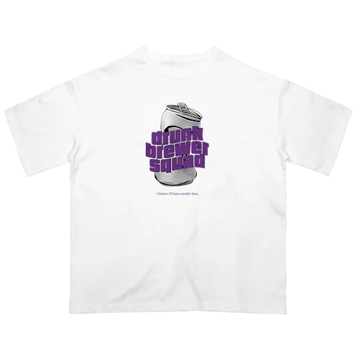 drunk brewer squad ロゴ(CAN) オーバーサイズTシャツ